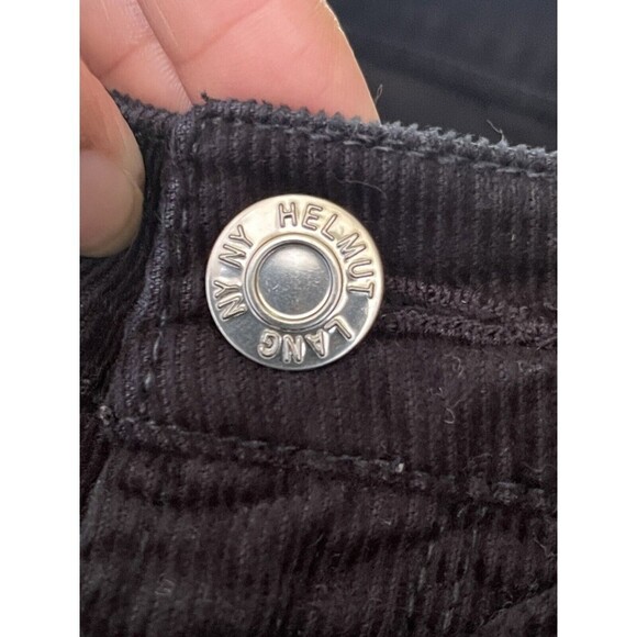 Helmet Lang Size 25 Black Skinny Straight Leg Corduroy Pants 28x26.5 - Picture 12 of 12